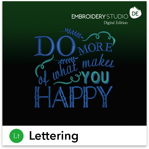 EmbroideryStudio Digital Edition Lettering