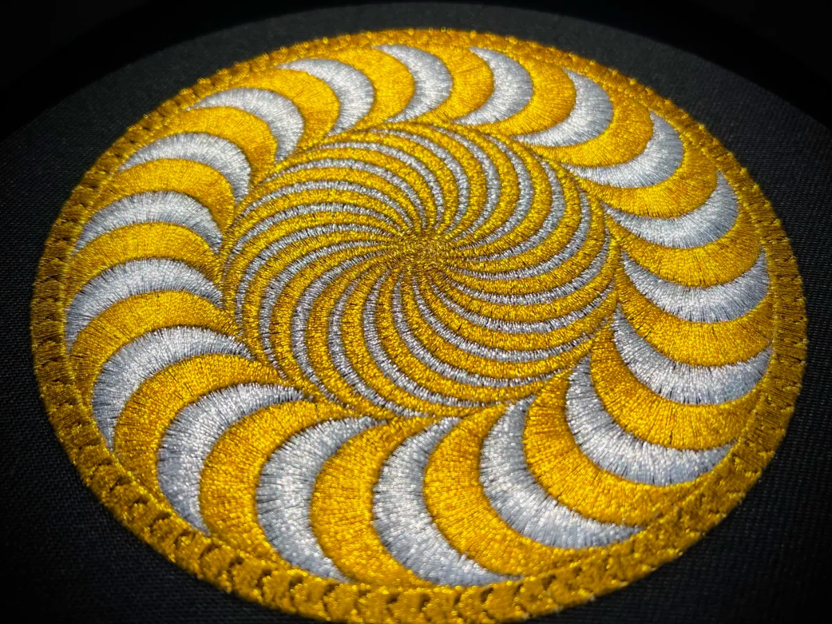 Large single head embroidery machine